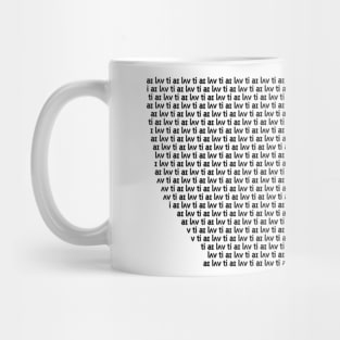 I love tea Phonetically | Linguistics Mug